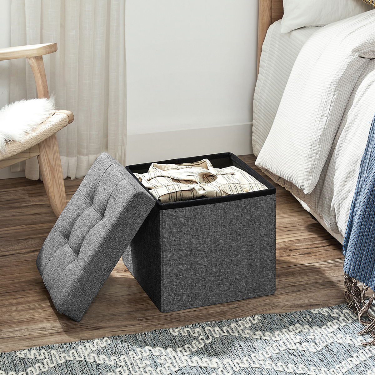 Σκαμπό με Αποθηκευτικό Χώρο (38X38X38) Songmics Lsf27Z Έπιπλα Spitishop