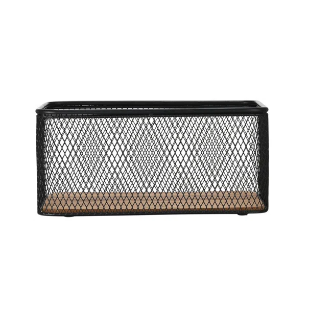 Καλάθι Αποθήκευσης (24x16.5x11) Estia Wired Μαύρο 02-27674