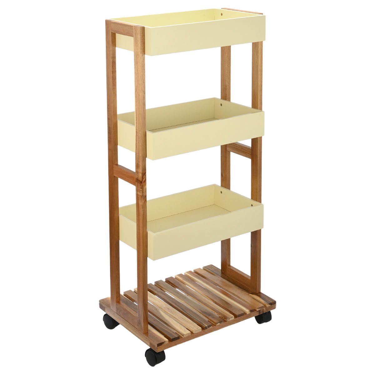 Τρόλεϊ/Ραφιέρα 4 Θέσεων (40x30x88) Estia Allure Ivory 01-24970
