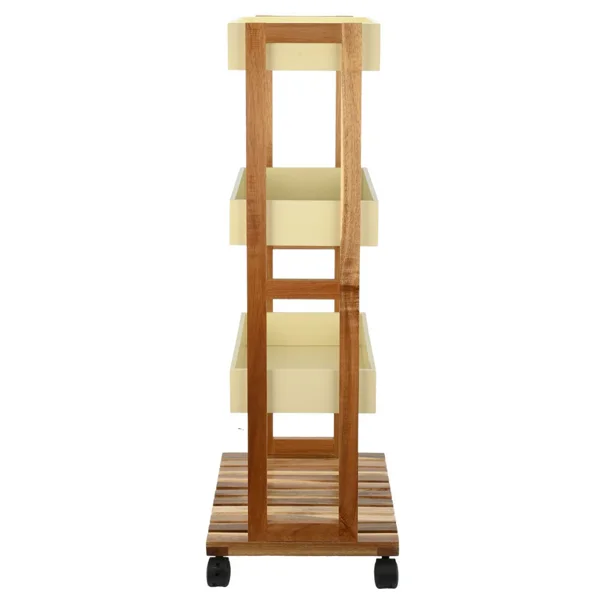 Τρόλεϊ/Ραφιέρα 4 Θέσεων (40x30x88) Estia Allure Ivory 01-24970