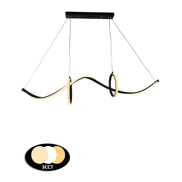 Φωτιστικό Οροφής LED 3 CCT Heronia Zeus 01-0408 Black