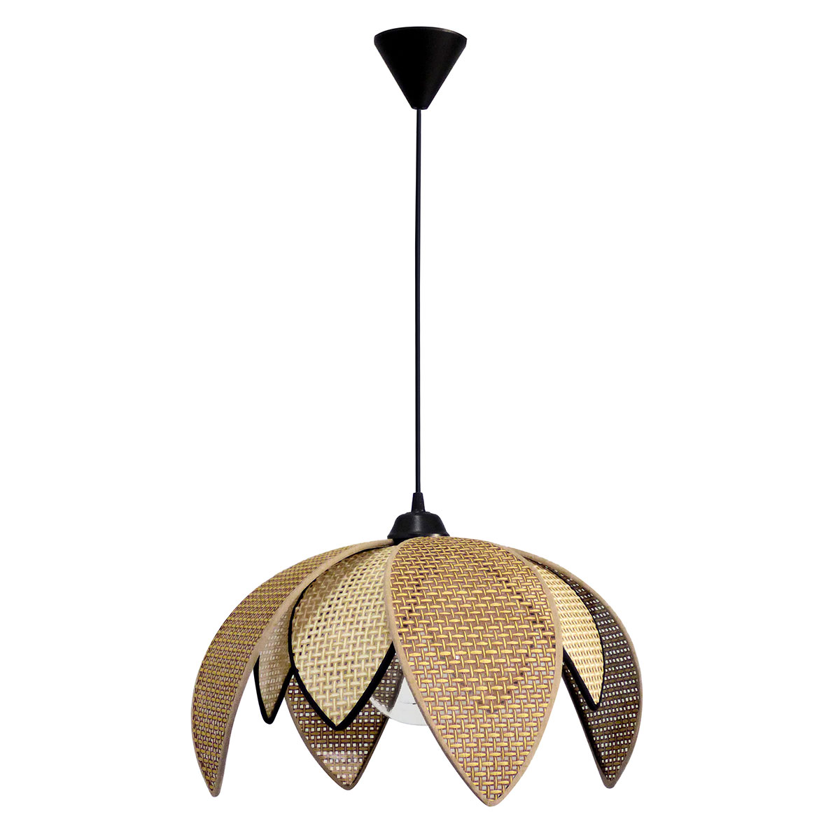 Φωτιστικό Οροφής Μονόφωτο Heronia HK/70 14-0323 Brown/Natural