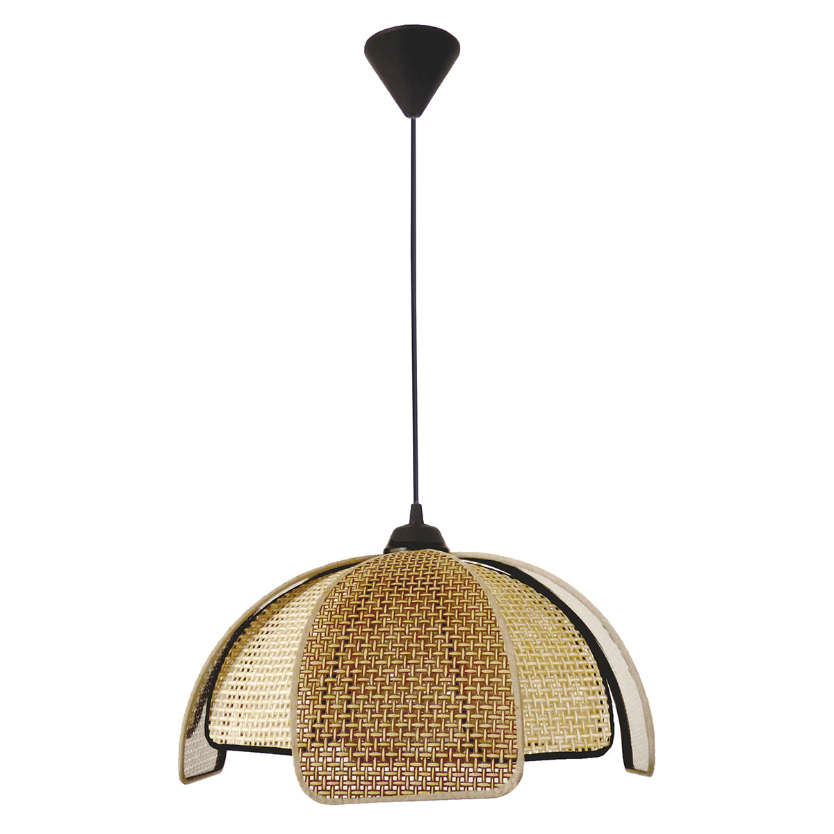 Φωτιστικό Οροφής Μονόφωτο Heronia HK/60 14-0322 Brown/Natural