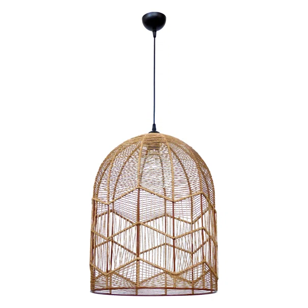 Φωτιστικό Οροφής Μονόφωτο Heronia Cage/40 31-1381 Brown