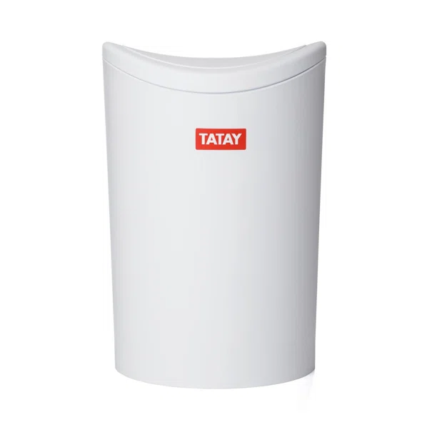 Καλάθι Απορριμμάτων (Φ17.2x27.5) Tatay 6lt 06725.001 Swing White