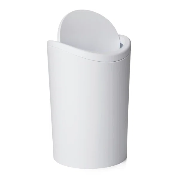 Καλάθι Απορριμμάτων (Φ17.2x27.5) Tatay 6lt 06725.001 Swing White