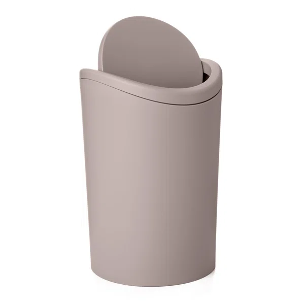 Καλάθι Απορριμμάτων (Φ17.2x27.5) Tatay 6lt 06725.003 Swing Taupe