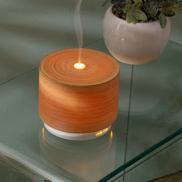 Συσκευή Αρωματοθεραπείας Με Φωτισμό 100ml A-S Elsy Wood 207014