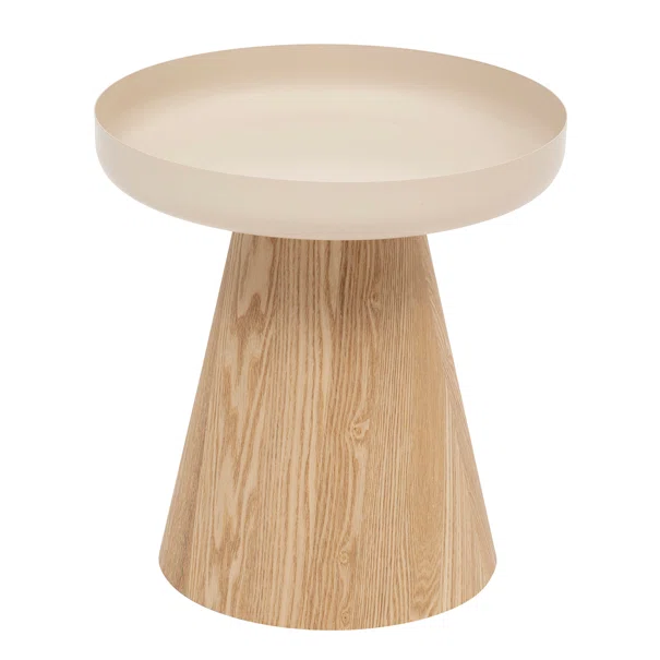 Βοηθητικό Τραπεζάκι (Φ40x41.8) A-S Hercyna Beige 206054A