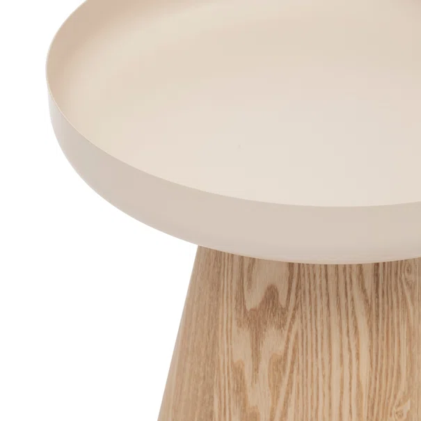 Βοηθητικό Τραπεζάκι (Φ40x41.8) A-S Hercyna Beige 206054A