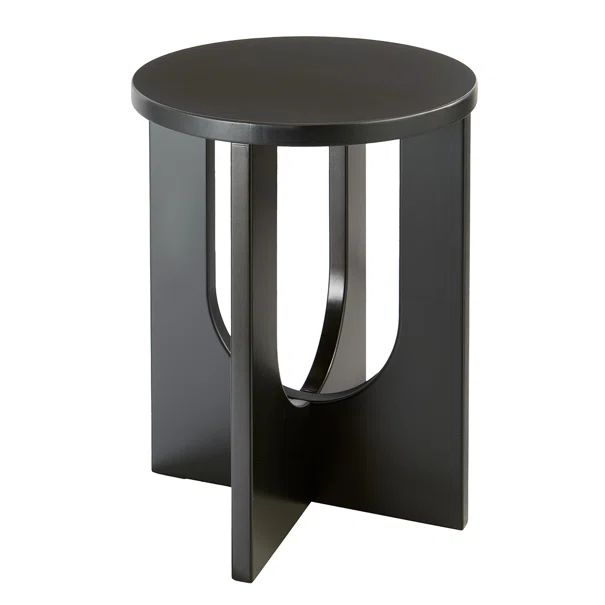 Βοηθητικό Τραπεζάκι (Φ40x50.5) A-S Bloom Black 206046B
