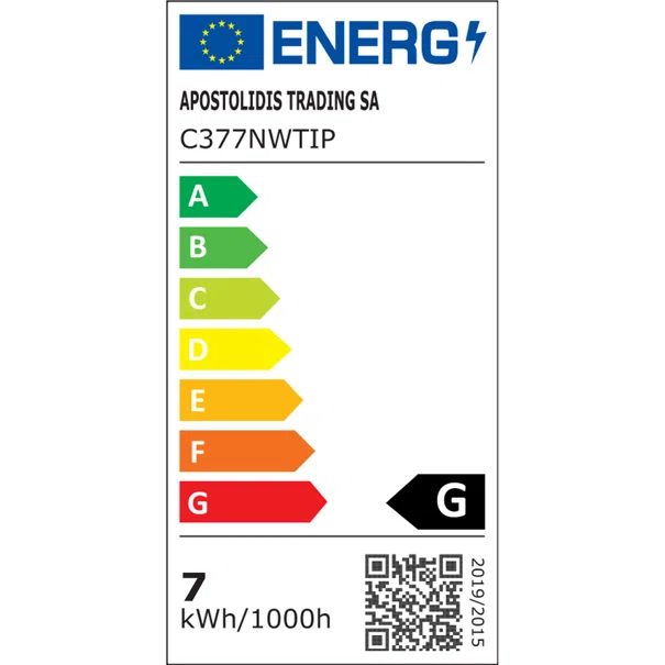 Λάμπα LED Diolamp E14/7W/4000K/580Lm C377NWTIP