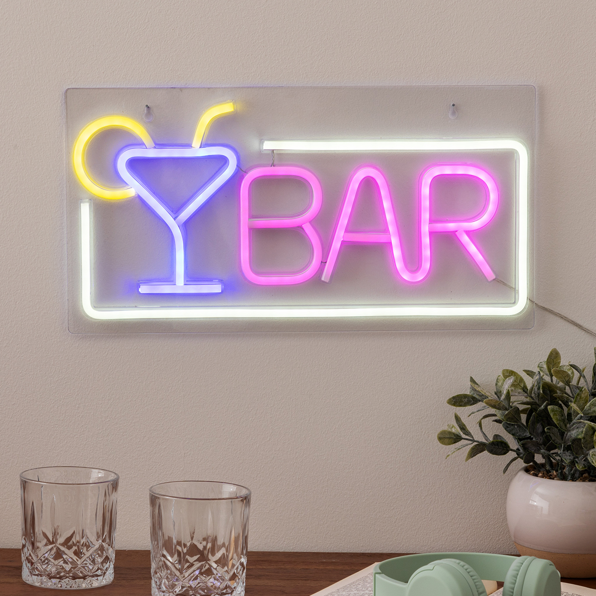 Διακοσμητικό Φωτιστικό Τοίχου LED Με USB A-S Bar 205958