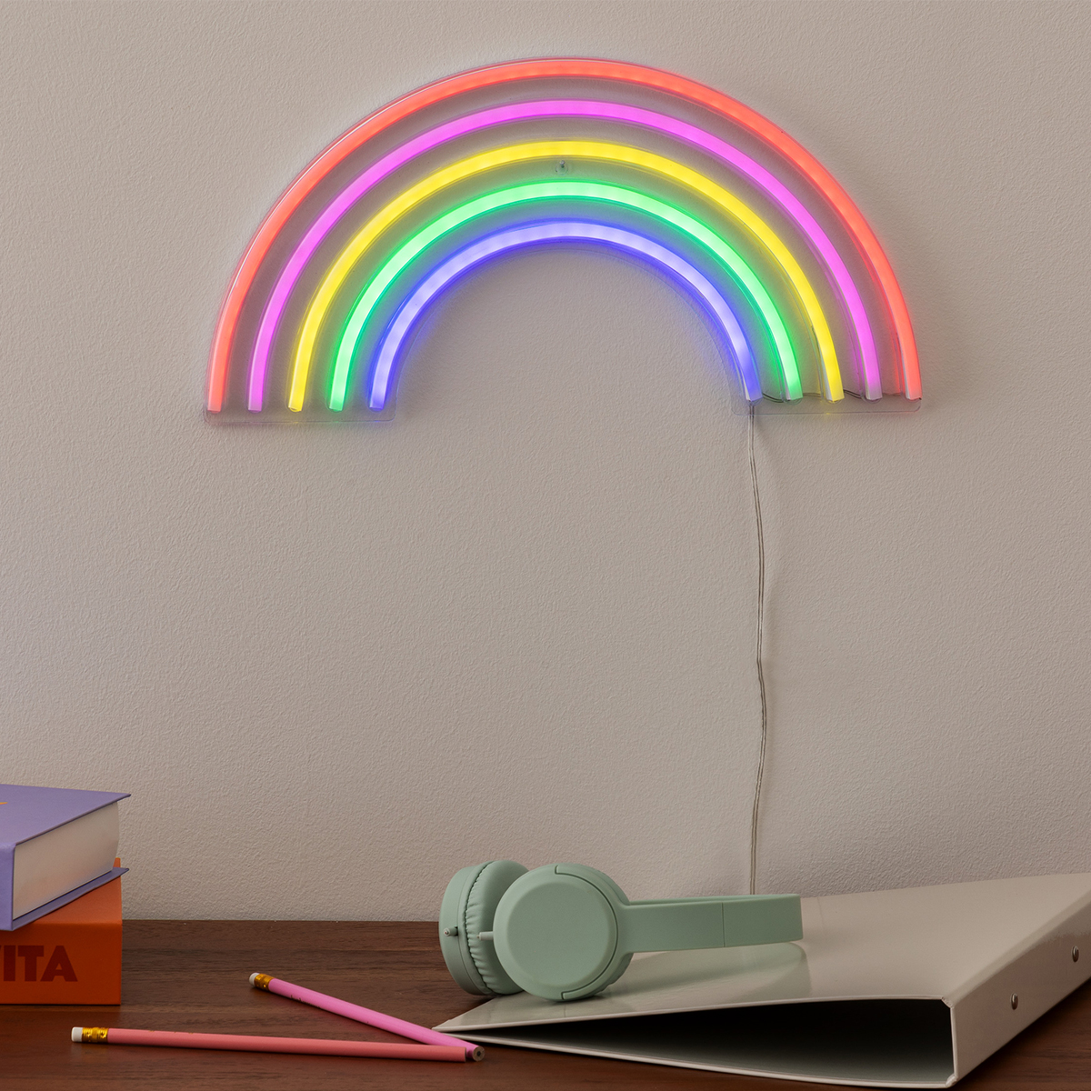 Διακοσμητικό Φωτιστικό Τοίχου LED Με USB A-S Rainbow 205959