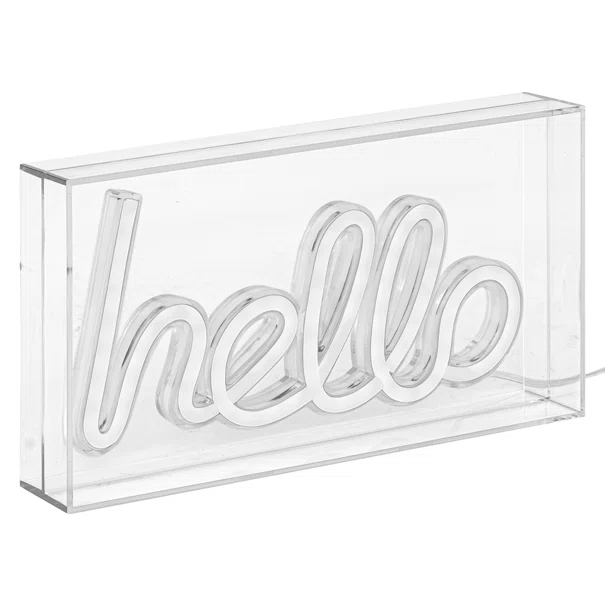 Διακοσμητικό Φωτιστικό LED Με USB A-S Hello 205962