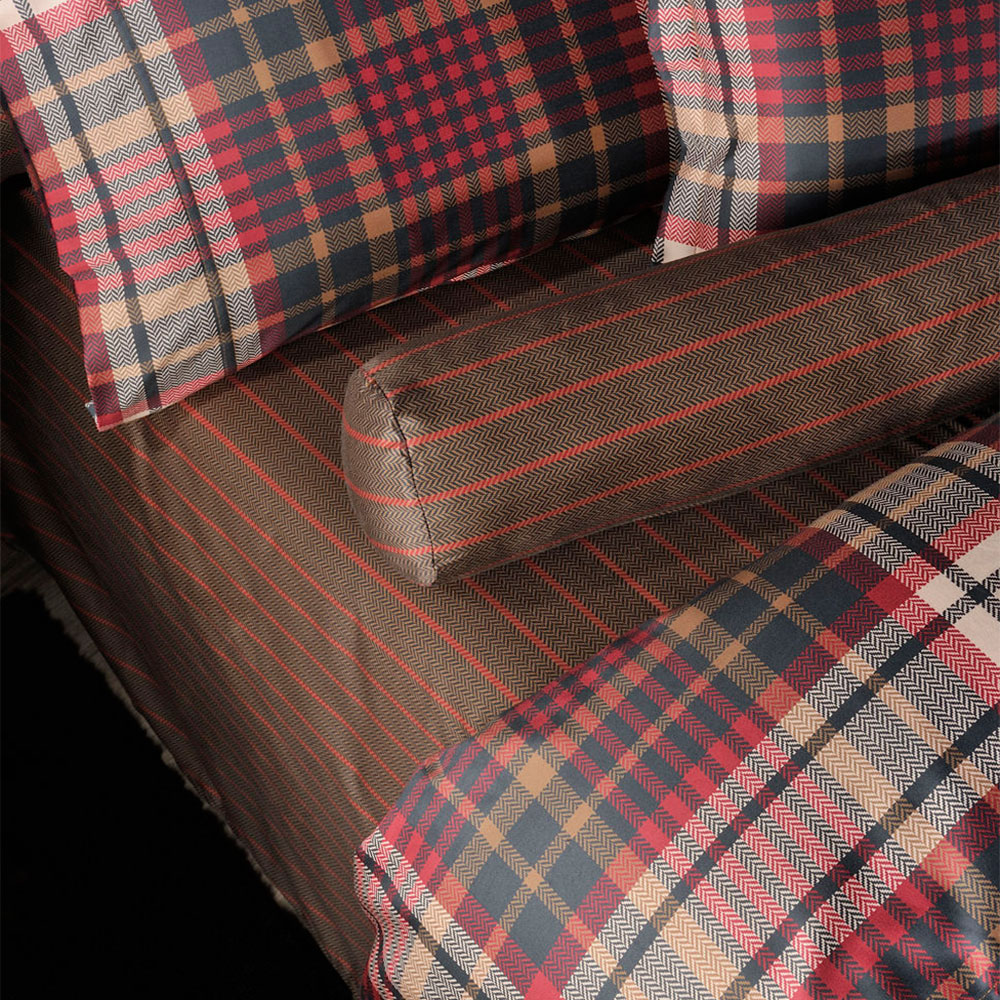 Κουβερλί Υπέρδιπλο (Σετ 235X250) 2 Όψεων Down Town 829 Amsterdam Stripe Λευκά Είδη Κρεβατοκάμαρας Υπέρδιπλα Spitishop
