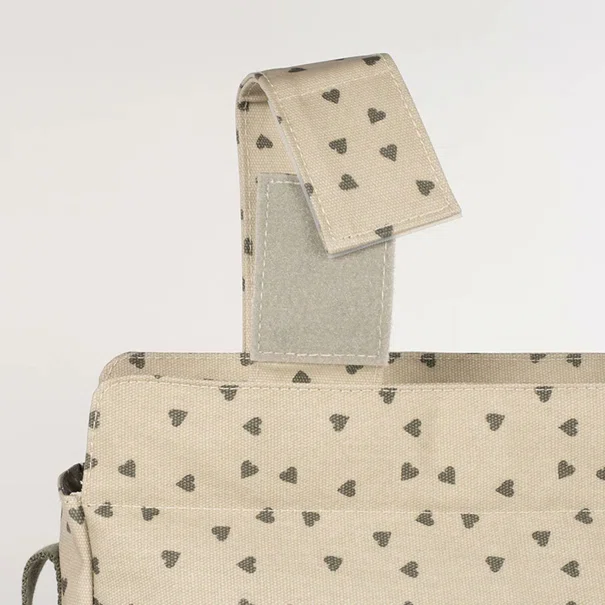 Τσάντα Αλλαξιέρα (38x13x33) Walking Mum Poppy Olive Hearts