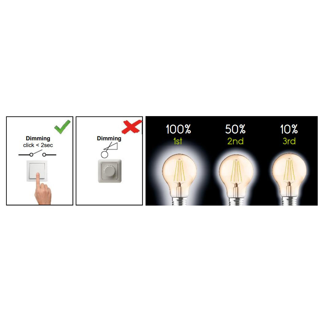 Λάμπα LED Diolamp Step Dimmable E27/12W/4000K/930Lm A6012NWSD