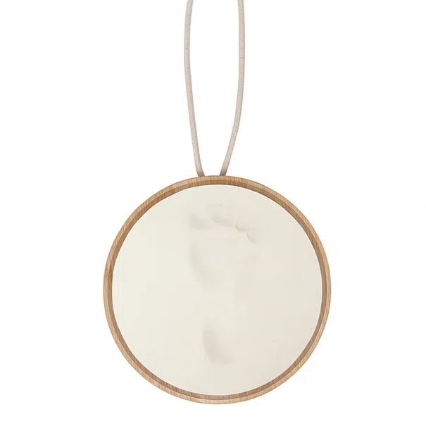 Αναμνηστικό Αποτύπωμα Μωρού (Φ14x1) Petit Artichaut Wooden Medallion Keepsake PA1000