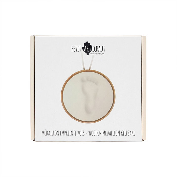 Αναμνηστικό Αποτύπωμα Μωρού (Φ14X1) Petit Artichaut Wooden Medallion Keepsake Pa1000 Παιδικά Διακόσμηση Παιδικού Δωματίου Διακοσμητικά για Αγόρια 