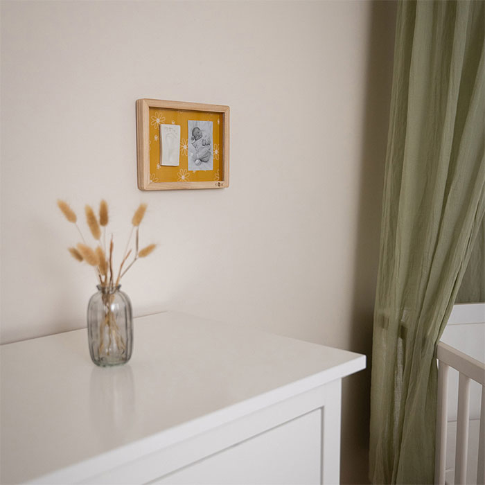 Κορνίζα Τοίχου Αποτύπωμα (25X19X2 3) Petit Artichaut Daisy Ochre Pa1502 Παιδικά Διακόσμηση Παιδικού Δωματίου Διακοσμητικά για Αγόρια Spitishop