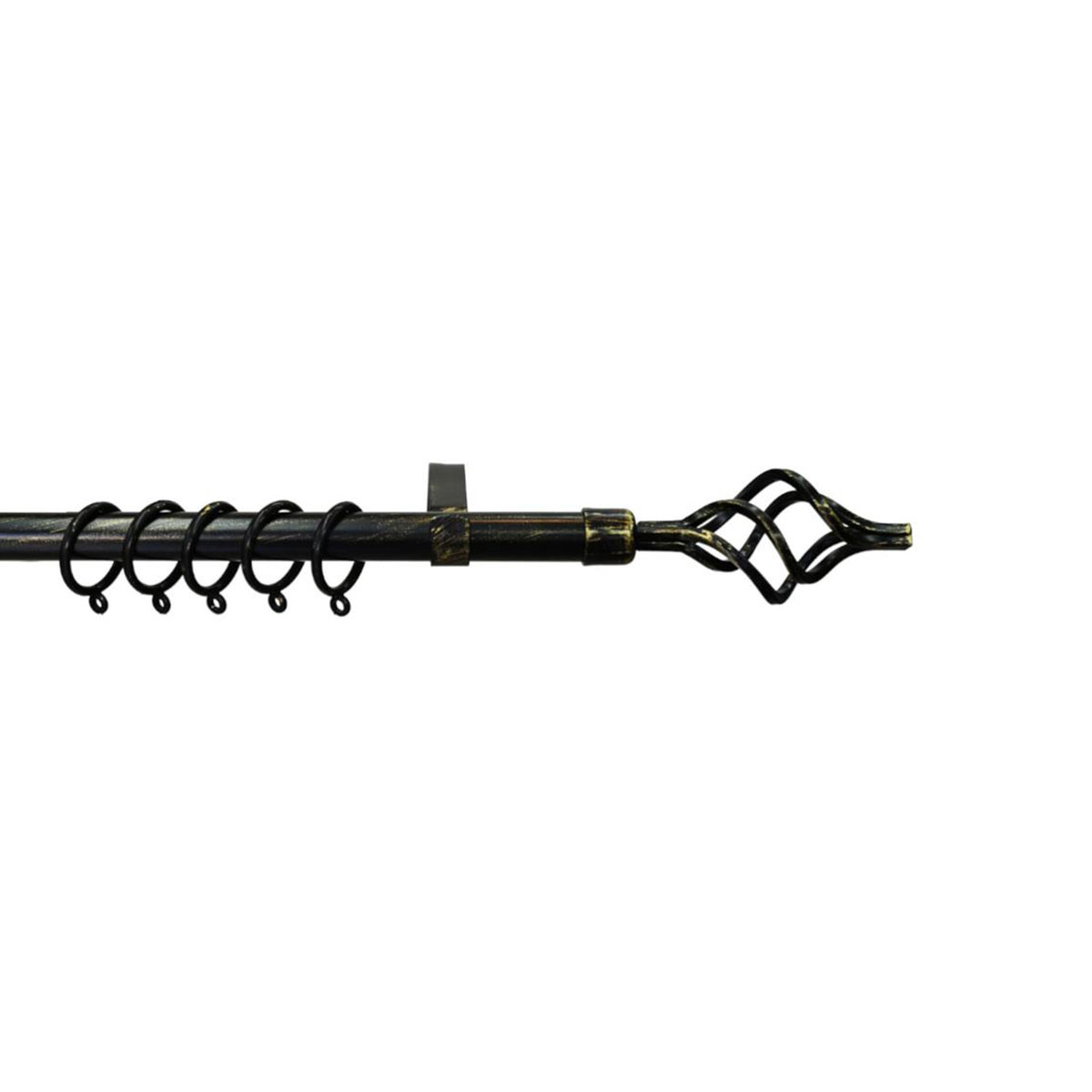 Κουρτινόξυλο Φ19mm Μονό Επεκτεινόμενο 120-210cm Με Άκρα Grace 596197