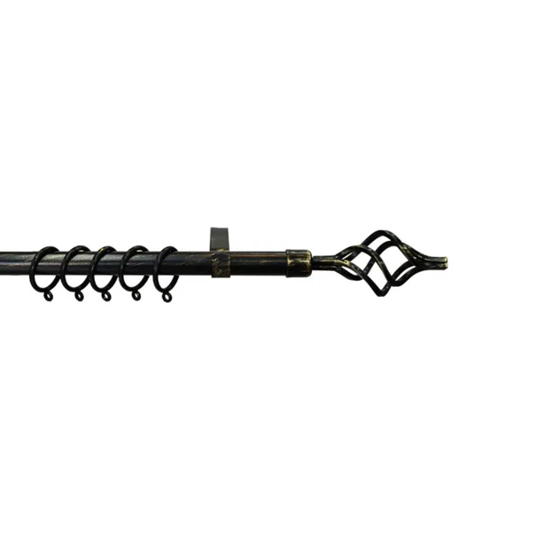 Κουρτινόξυλο Φ19mm Μονό Επεκτεινόμενο 120-210cm Με Άκρα Grace 596197