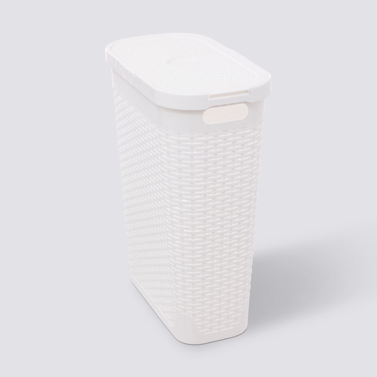 Καλάθι Απλύτων 40Lit (26.5x46.4x60.5) F-V Rattan Slim White 202409M