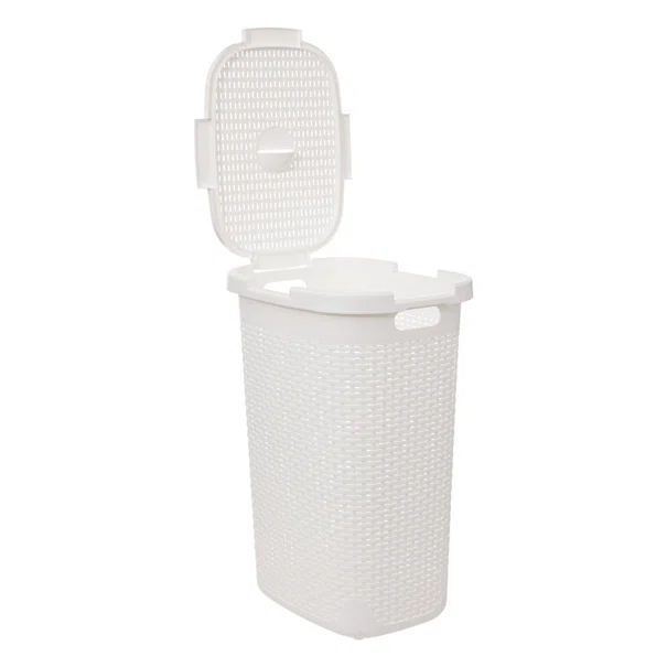Καλάθι Απλύτων 60Lit (35.2x45x65.8) F-V Rattan White 202408M