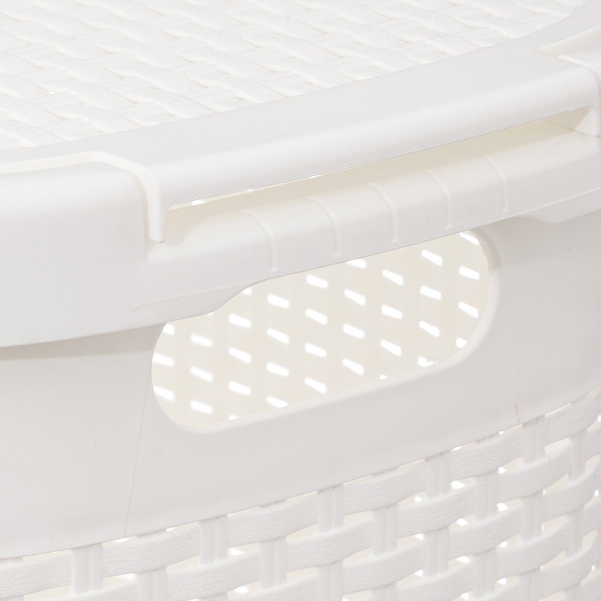 Καλάθι Απλύτων 60Lit (35 2X45X65 8) F-V Rattan White 202408M Μπάνιο Καλάθια Spitishop