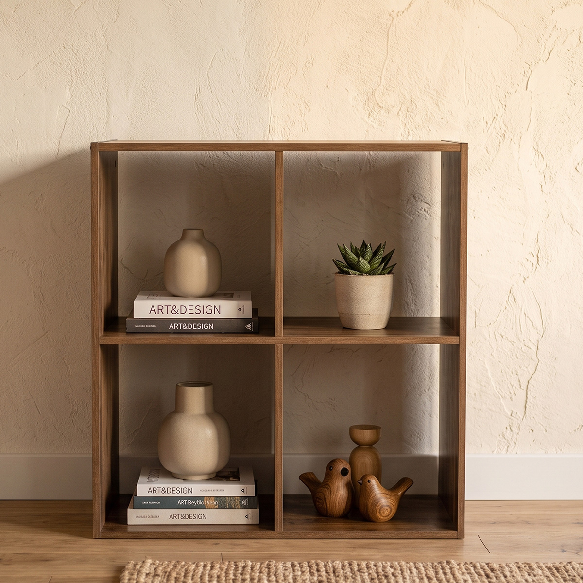 Βιβλιοθήκη Δαπέδου 4 Θέσεων (67.6x32x67.6) F-V Mix N' Modul Brown 167863