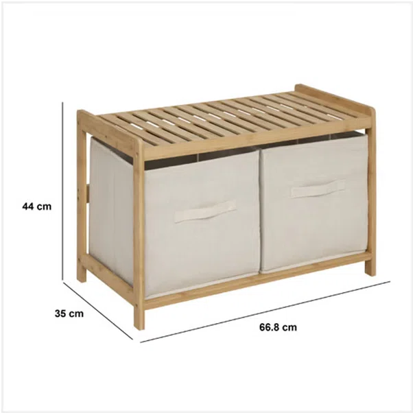 Παγκάκι Με 2 Κουτιά Αποθήκευσης (66.8x44x35) F-V Tidy 200138