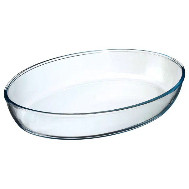 Πυρίμαχο Σκεύος Οβάλ (35x24.5x6.4) F-V Glass Dish 59074