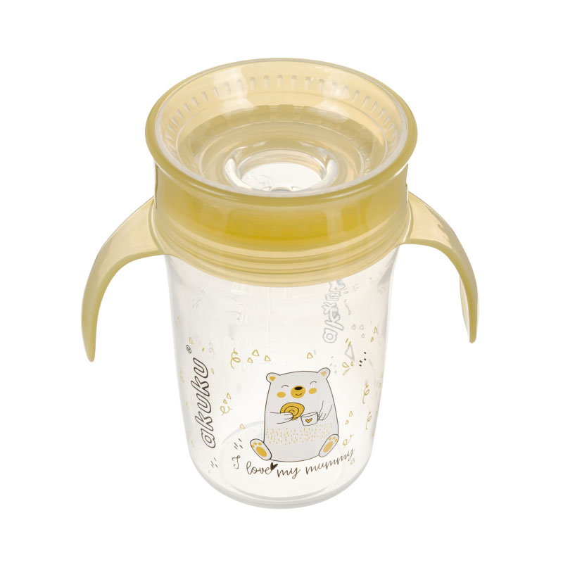 Ποτήρι Εκπαιδευτικό 240ml Akuku Yellow A0670