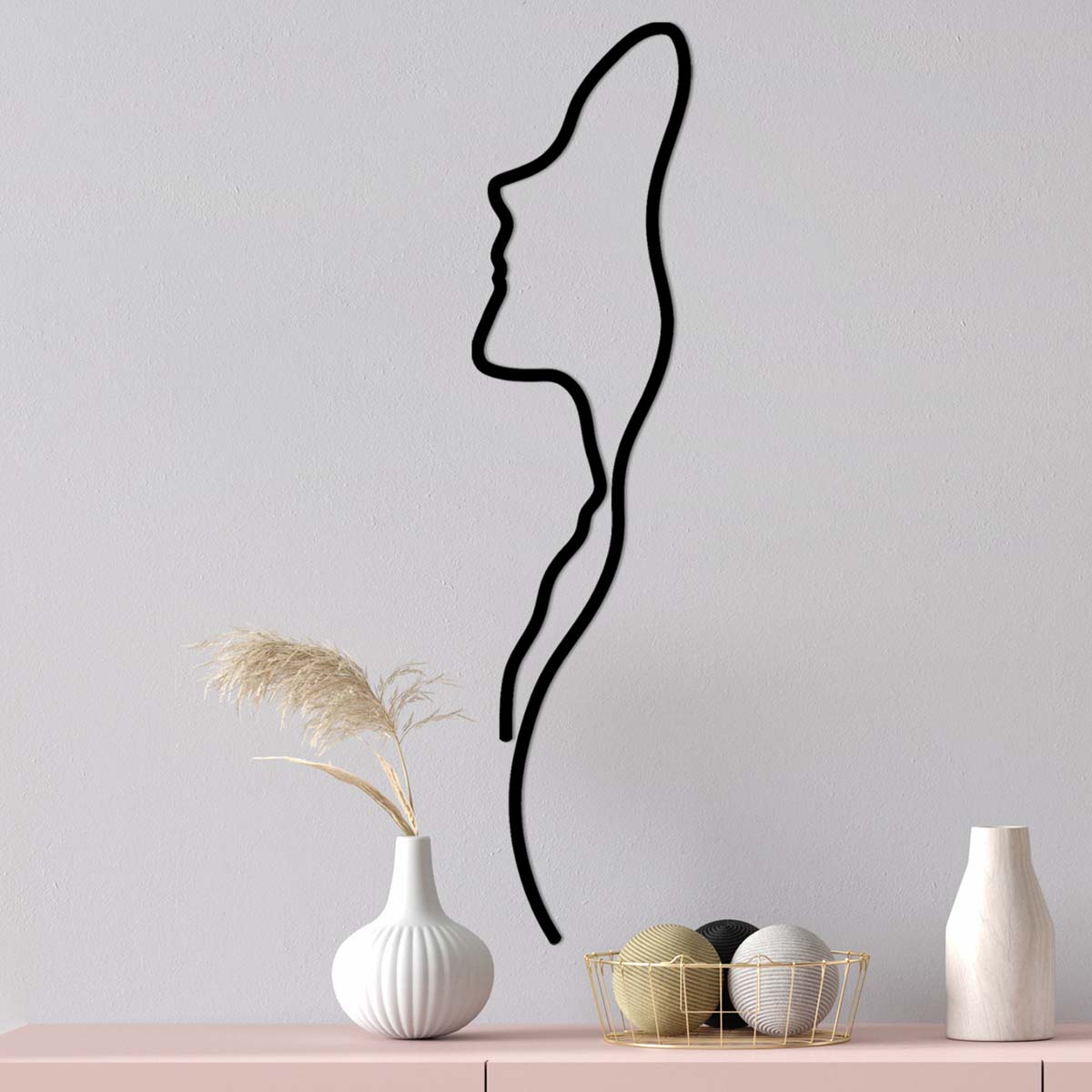 Διακοσμητικό Τοίχου (18x74) A-G Woman Face Profile 891TNL1988