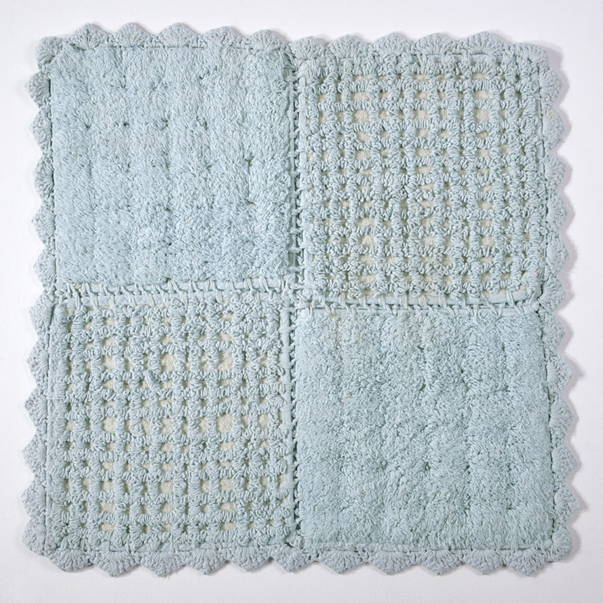Πατάκι Μπάνιου (125x125) Down Town Biscuit Aqua
