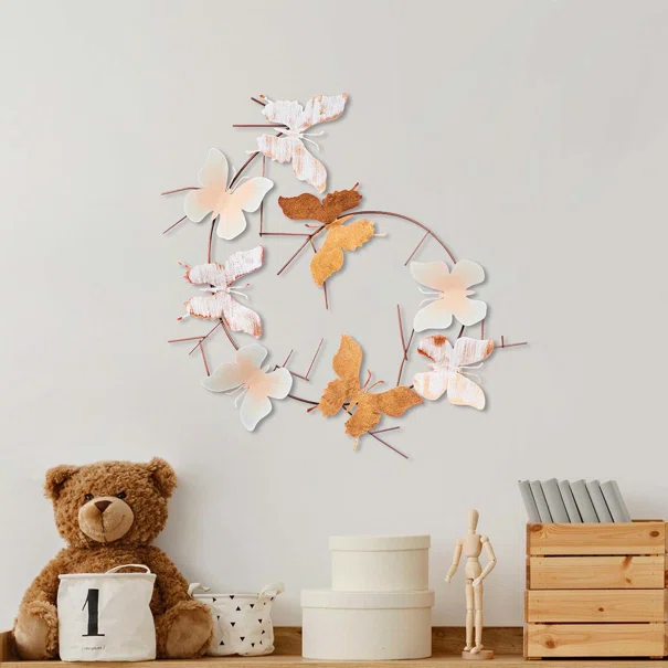 Διακοσμητικό Τοίχου (80x80) A-G Butterflies 891TNL2384