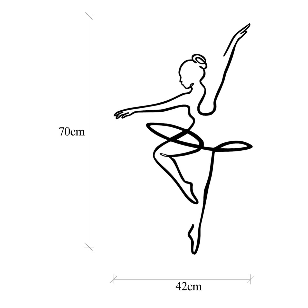 Διακοσμητικό Τοίχου (42X70) A-G Ballerina 891Tnl1973 Παιδικά Διακόσμηση Παιδικού Δωματίου Διακοσμητικά για Κορίτσια Spitishop