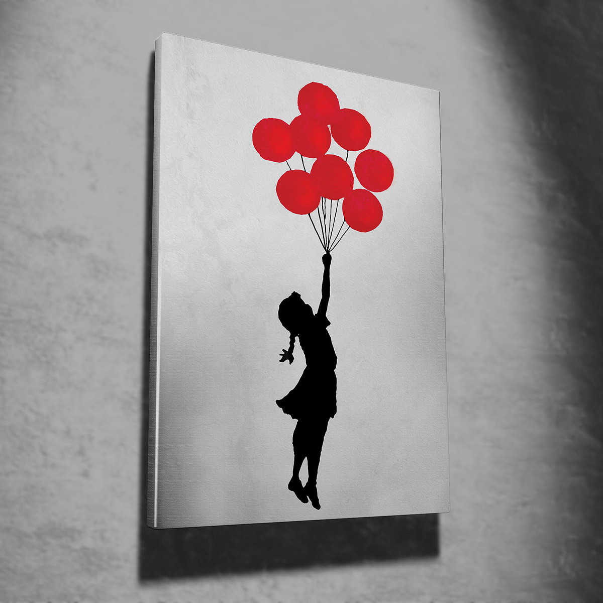 Πίνακας (50X70) A-G Flying Balloon Girl Banksy 966Brs1226 Διακόσμηση Πίνακες & Κάδρα Τοίχου σε Καμβά Spitishop