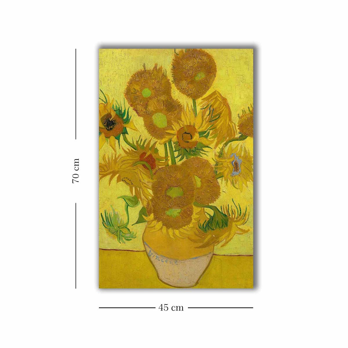 Πίνακας (45X70) A-G Vase With Twelve Sunflowers Van Gogh 978Vnc1123 Διακόσμηση Πίνακες & Κάδρα Τοίχου Ζωγράφων Αντίγραφα Βαν Γκογκ Spitishop
