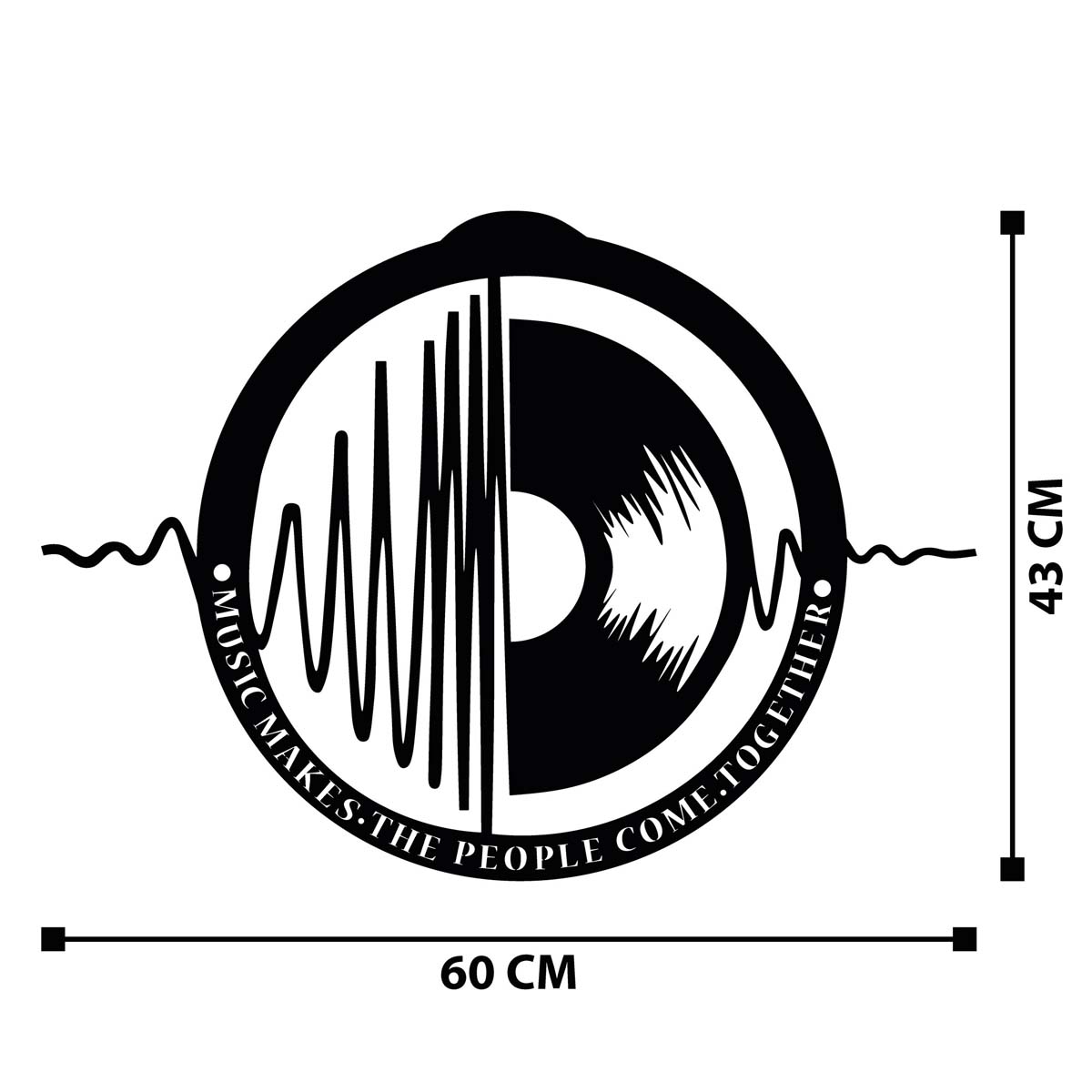 Διακοσμητικό Τοίχου (60X43) A-G My Music 279Enz1822 Διακόσμηση Διακοσμητικά Μοντέρνα Spitishop