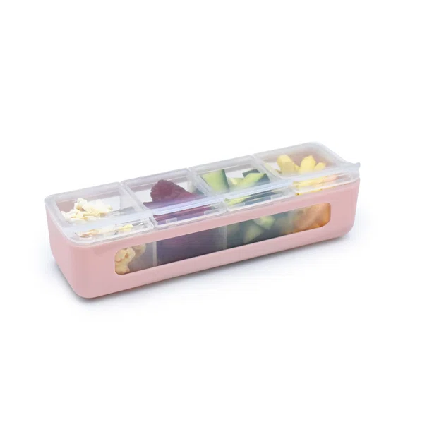 Φαγητοδοχείο Με Χωρίσματα Melii Pink MEL22400