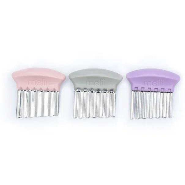 Κόπτης Λαχανικών & Φρούτων (Σετ 3τμχ) Melii Crinkle Cutters Pink MEL20100