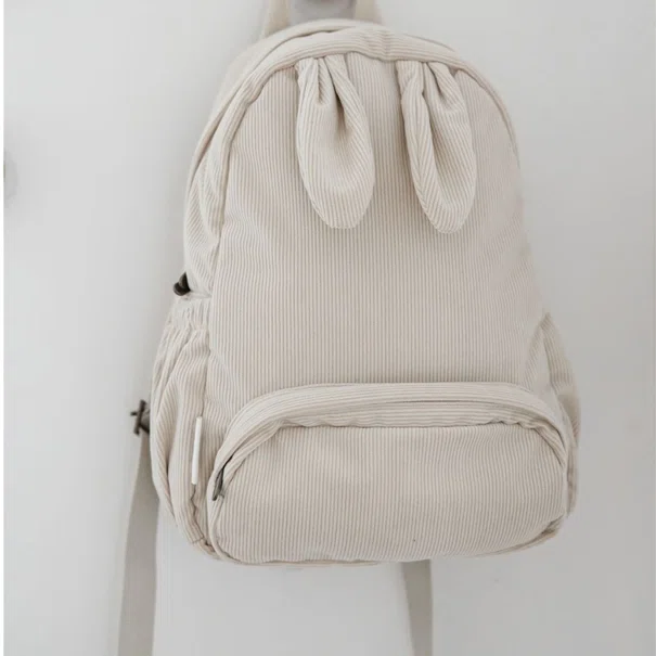 Σχολική Τσάντα Νηπιαγωγείου (32x13x26) Minene Cream Bunny