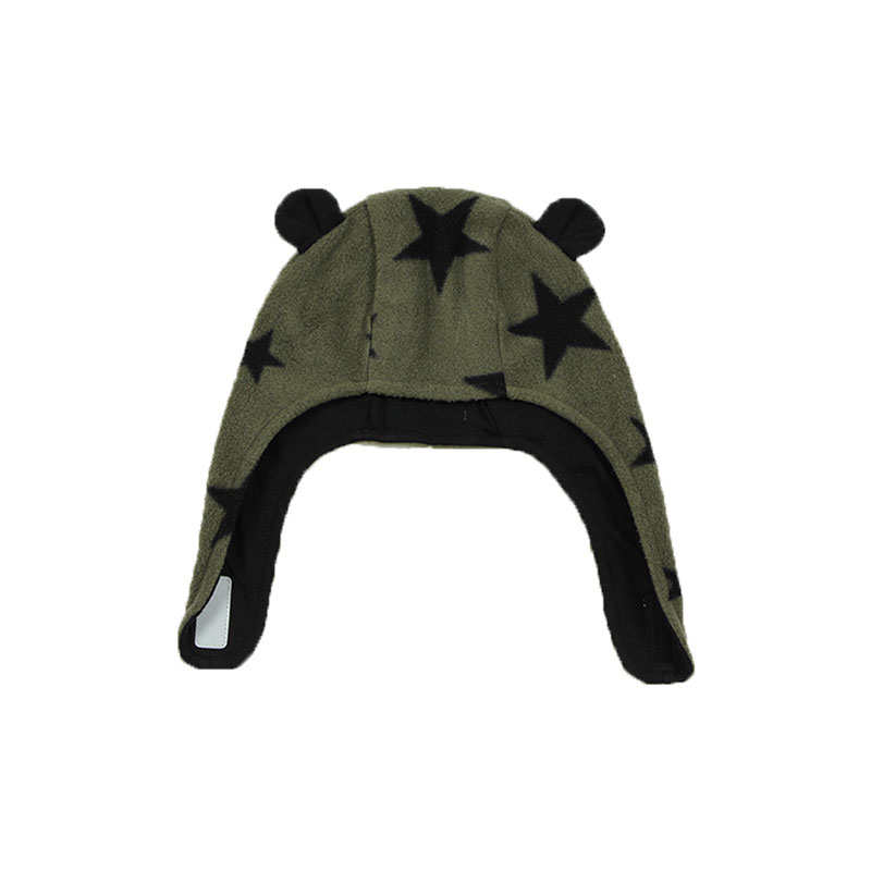 Παιδικό Σκουφάκι Minene Olive Green Star
