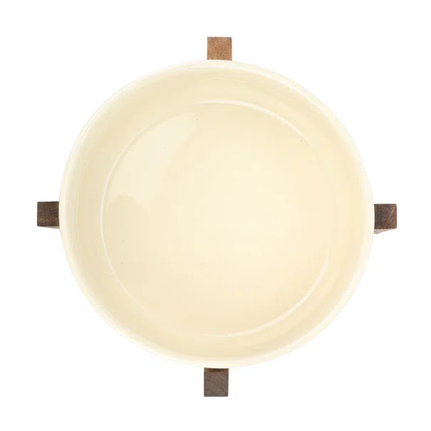 Σαλατιέρα Με Βάση (Φ28x12.5) Estia Allure Ivory 01-25014