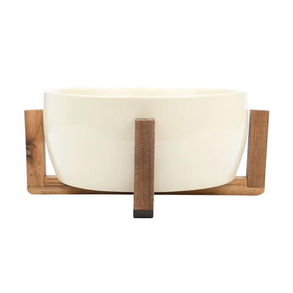 Σαλατιέρα Με Βάση (Φ28x12.5) Estia Allure Ivory 01-25014