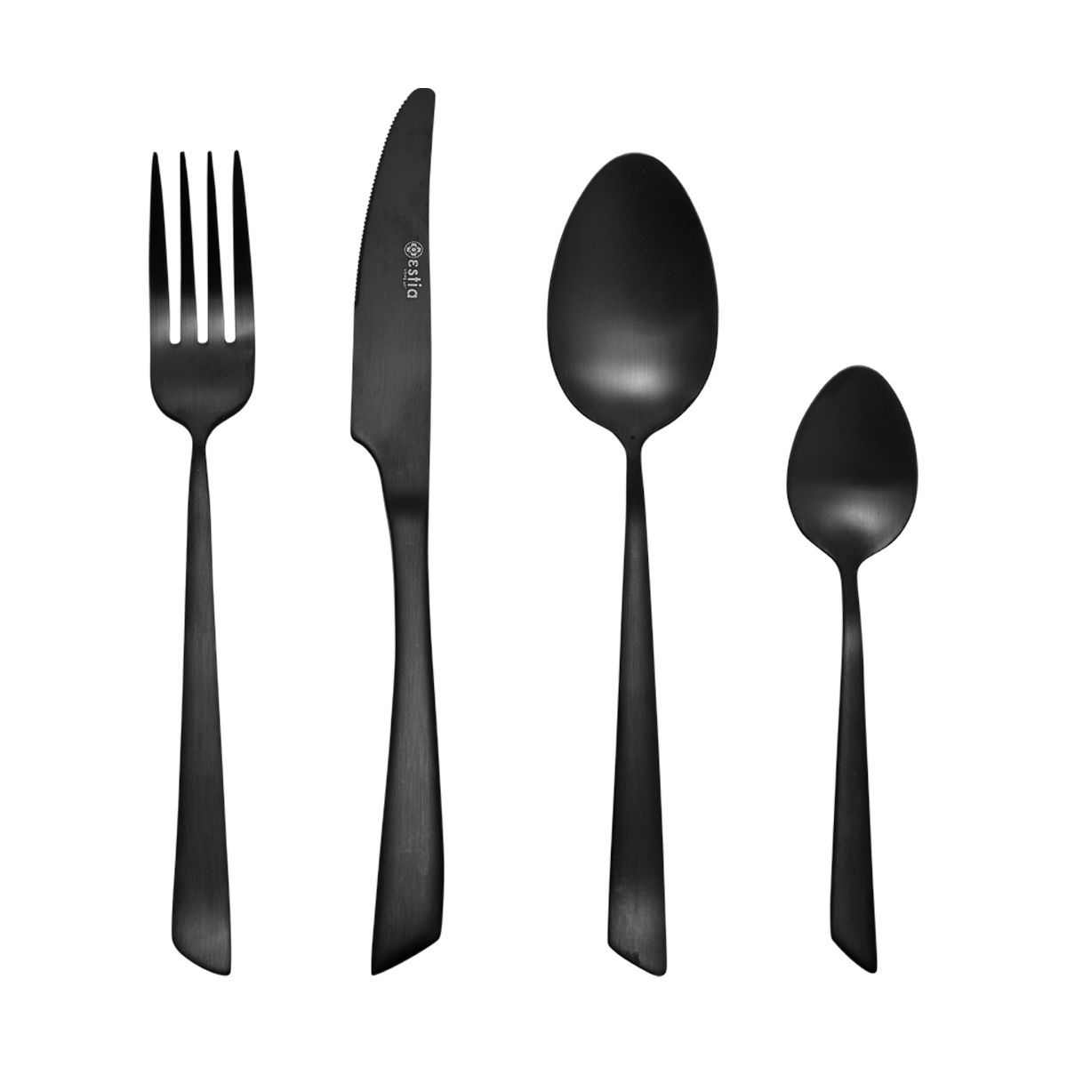 Μαχαιροπίρουνα (Σετ 24τμχ) Estia Edge Black 01-29173