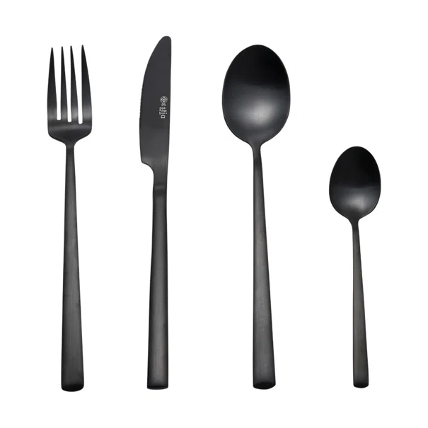 Μαχαιροπίρουνα (Σετ 24τμχ) Estia Prestige Black 01-29418