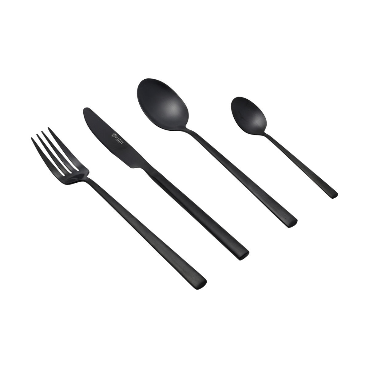 Μαχαιροπίρουνα (Σετ 24Τμχ) Estia Prestige Black 01-29418 Είδη Σερβιρίσματος Σετ Spitishop
